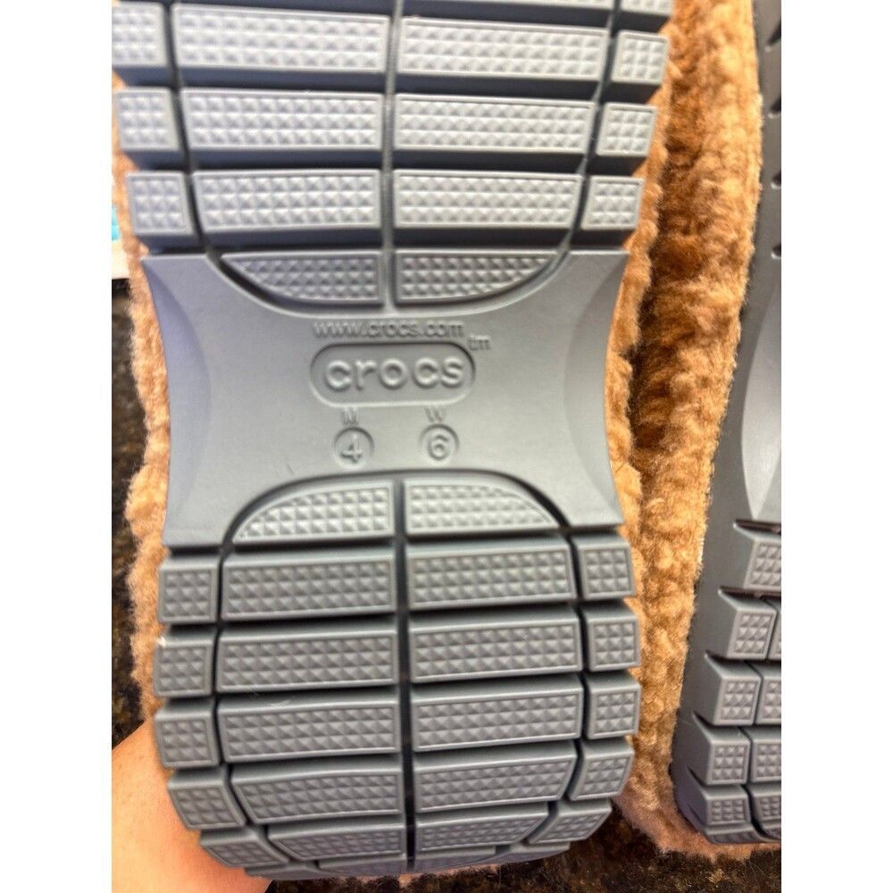 Crocs x Lil Nas X Mega Crush Clog Brown Sherpa Fleece Platform Shoes W6 M4 NWOT - Picture 8 of 8